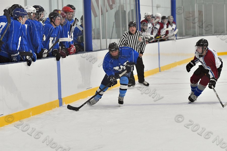 Wheaton College Men\'s Ice Hockey vs Middlesex Community College. - Photo By: KEITH NORDSTROM